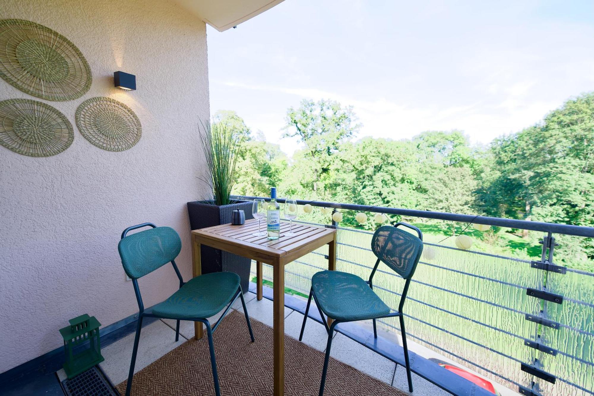 茨维考Edler Wohnraum Schwanenteich-Oase Mit Balkon, Kaffeevollautomat, Lift & Parkplatz公寓 外观 照片